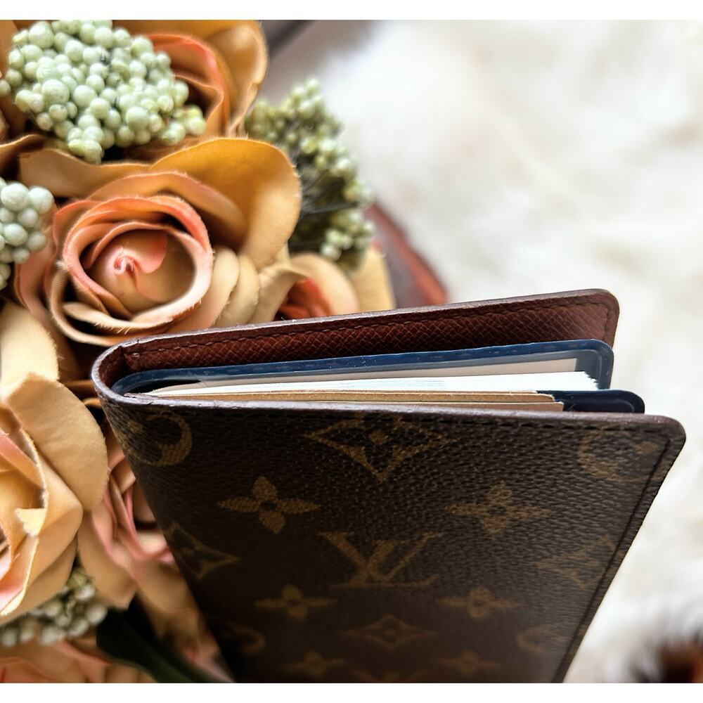 Louis Vuitton Monogram Pocket Agenda de Poche Notebook/ Checkbook Cover MI1906 - Picture 3 of 9